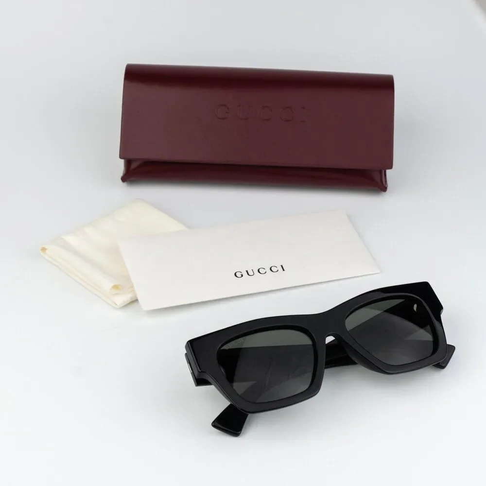 Gucci Women Sunglasses Black Square GG1835SA 001 NEW AUTHENTIC - Picture 8 of 9